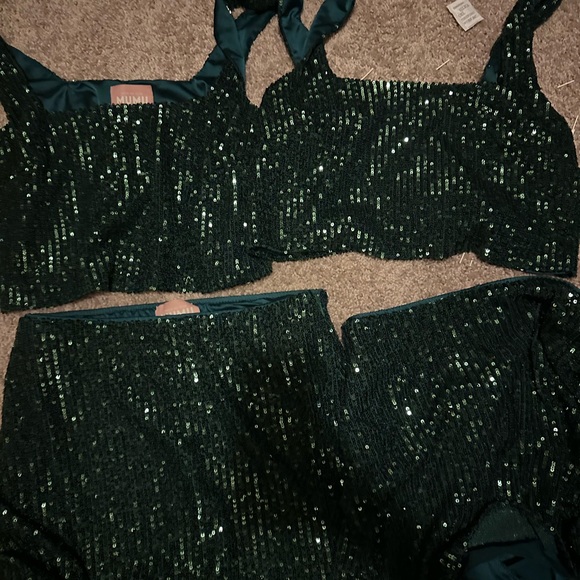 Show Me Your MuMu Green Sequin Set - Picture 6 of 8